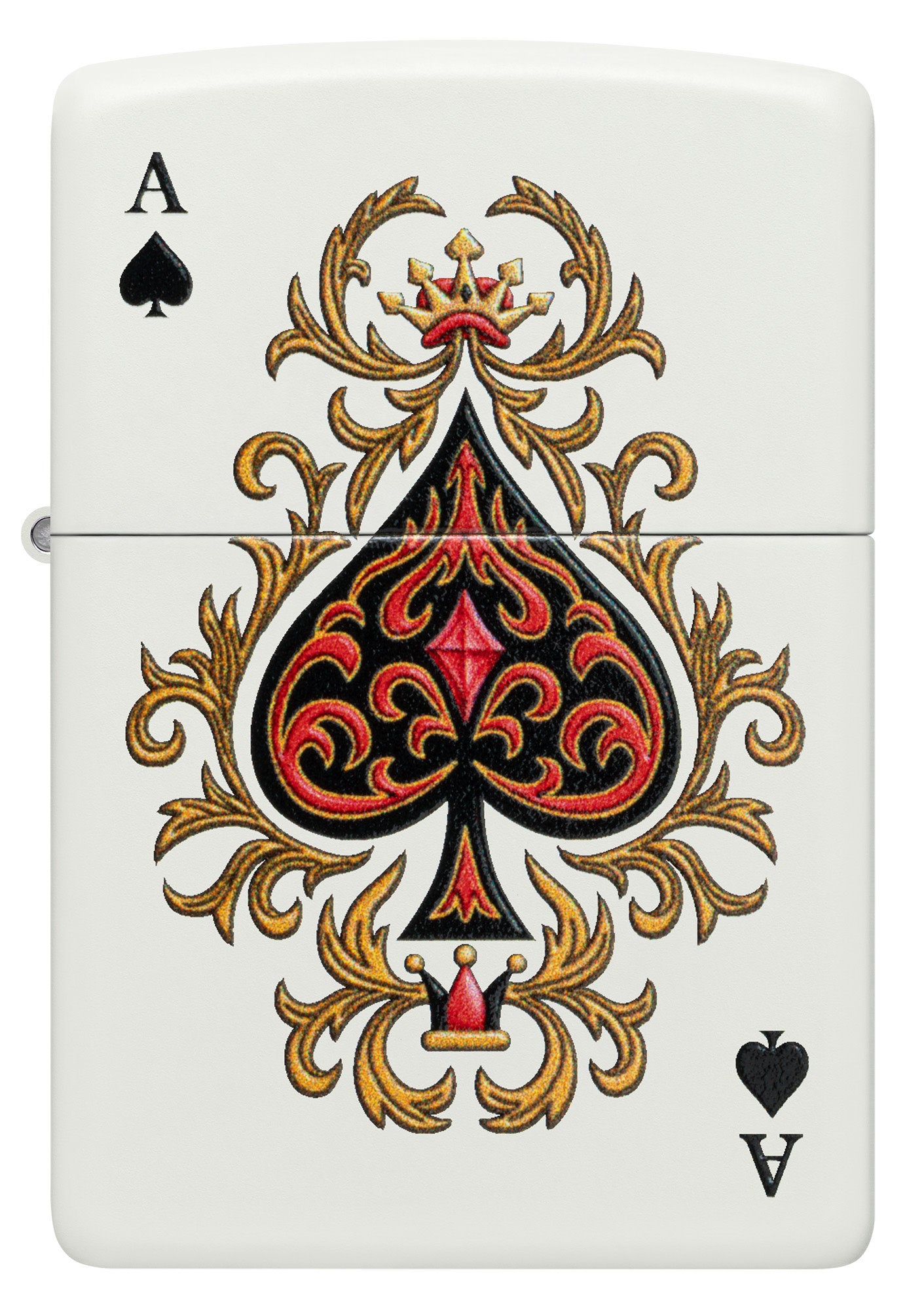 Zippo Ace of Jokes 2-Sided White Matte Windproof Lighter – Zippo USA