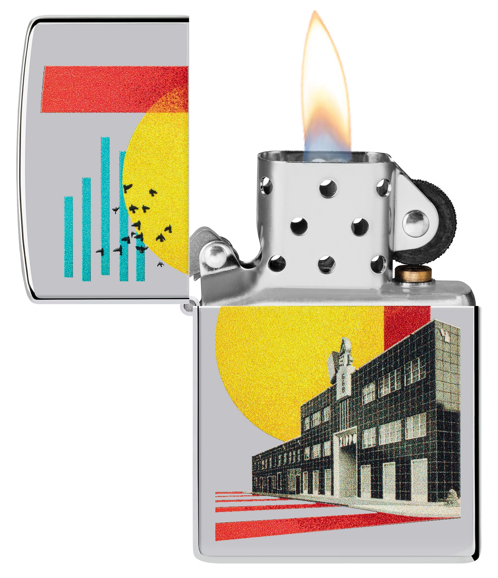 Zippo Pop HQ Design High Polish Chrome Windproof Lighter – Zippo USA