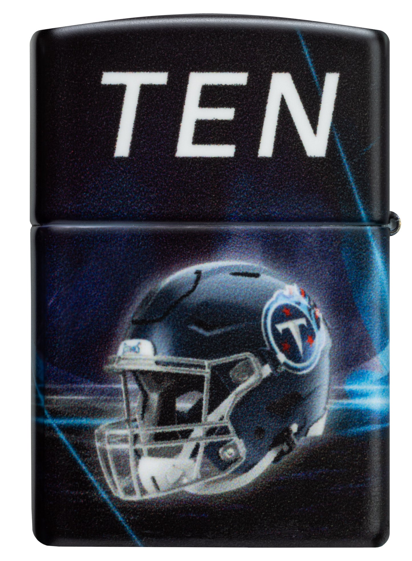 Back view of Zippo NFL Tennessee Titans 540 Matte Windproof Lighter.