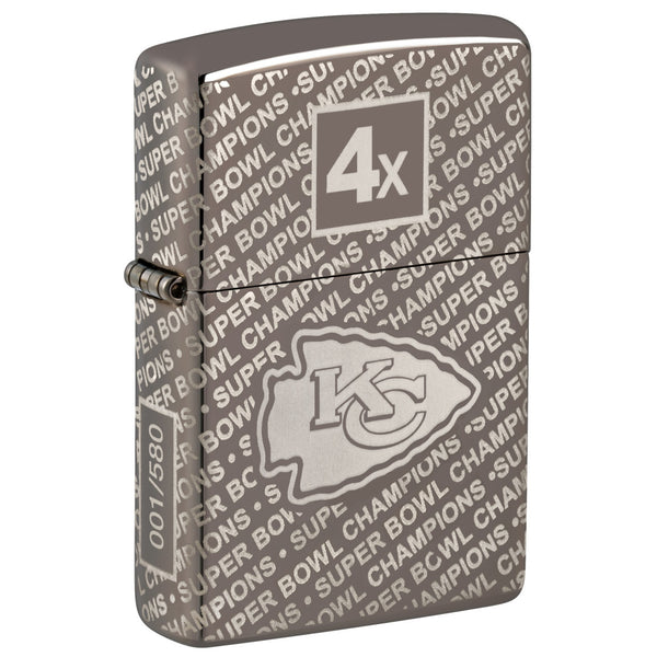 zippo NFL SUPER BOWL Championship 限定 Super Bowl Champions Collectible - Kansas City Chiefs Black Ice