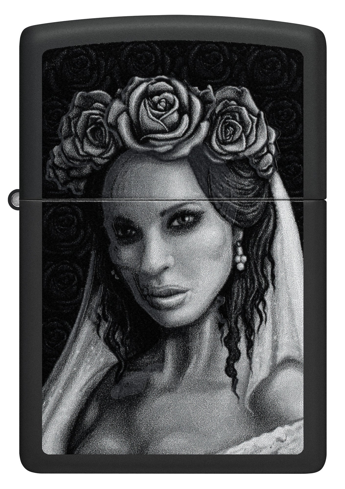 Zippo Til Death Design Black Matte Windproof Lighter – Zippo USA