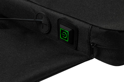 Cropped image of Zippo Heated Seat - Single showing the power button and the USB cable. 

