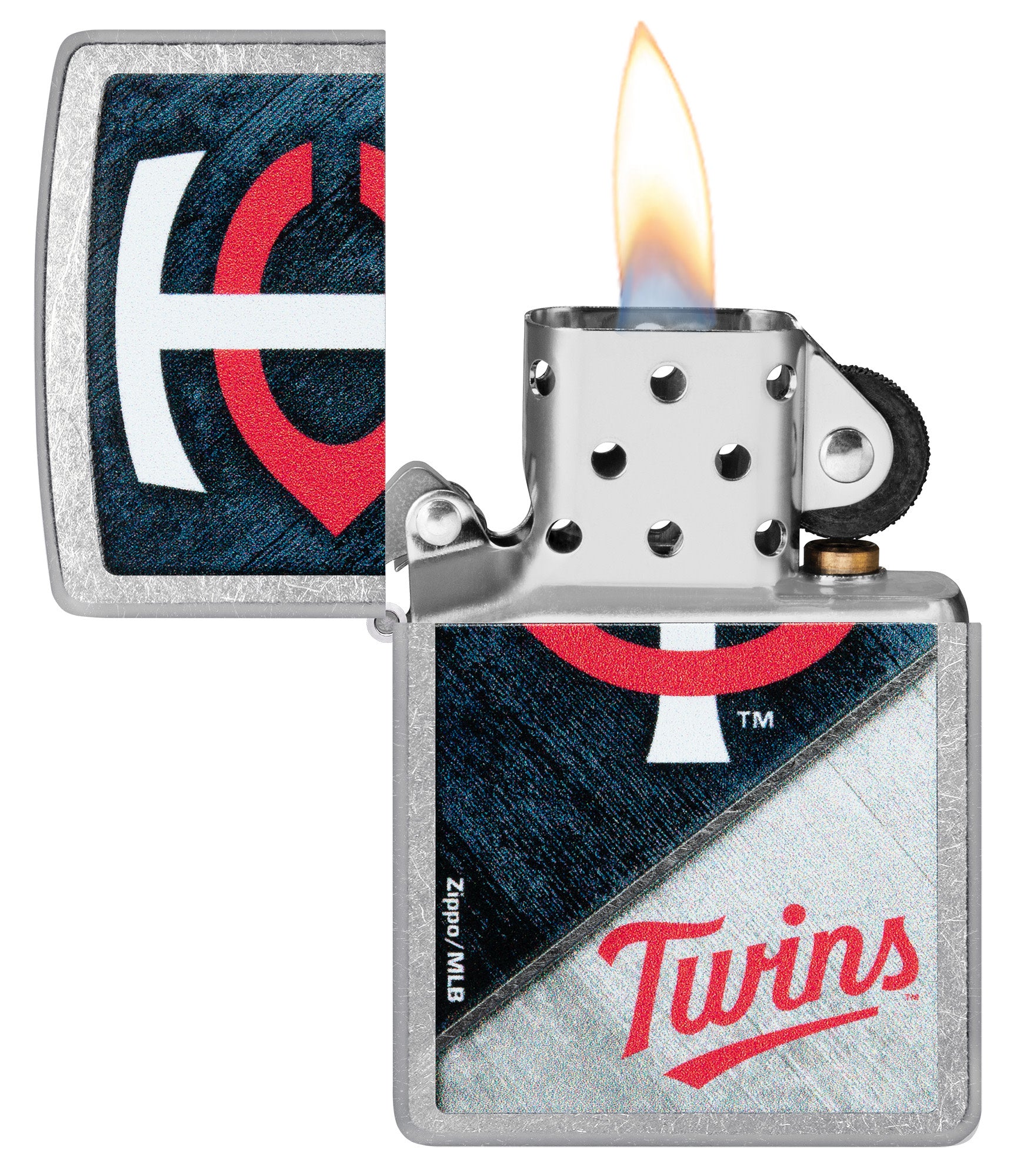 MLB® Minnesota Twins™ Street Chrome™ Windproof Lighter – Zippo USA