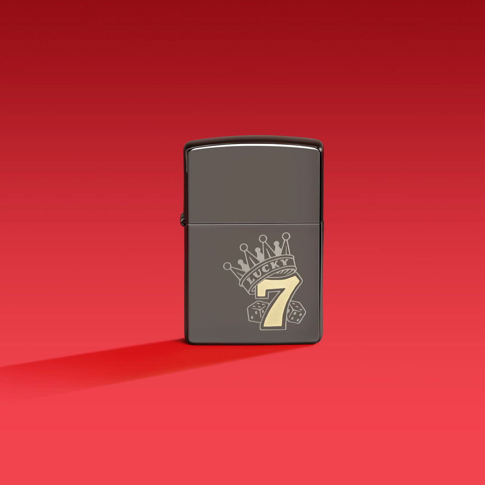 Zippo Lucky 7 Black Ice Windproof Lighter – Zippo USA