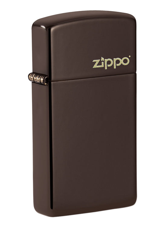 Slim<sup>®</sup> Brown Zippo Logo