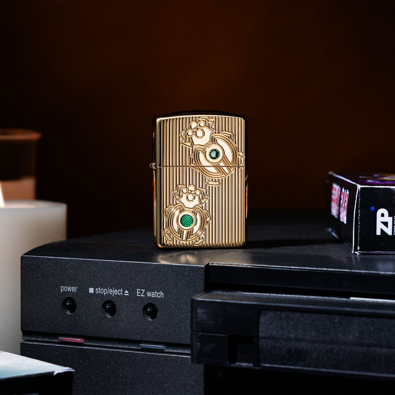 Zippo Bejeweled Beetle Design Armor® High Polish Brass Windproof