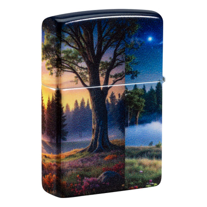 Back View of SMS Exclusive: Under Two Skies Design at 3/4 angle