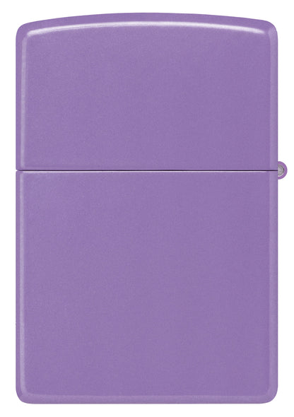 Back view of Zippo Classic Smoky Lavender Windproof Lighter.