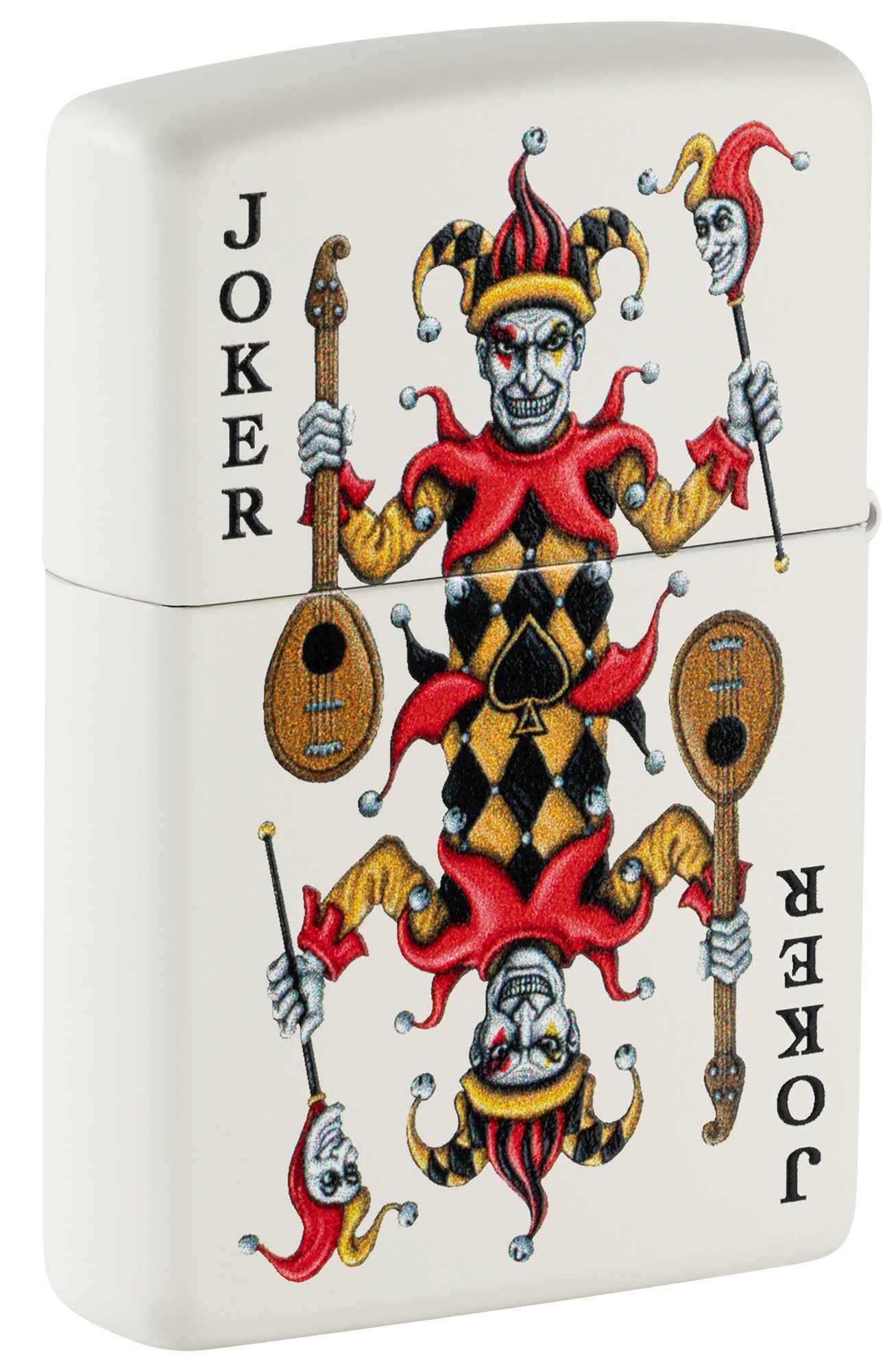 Zippo Ace of Jokes 2-Sided White Matte Windproof Lighter – Zippo USA