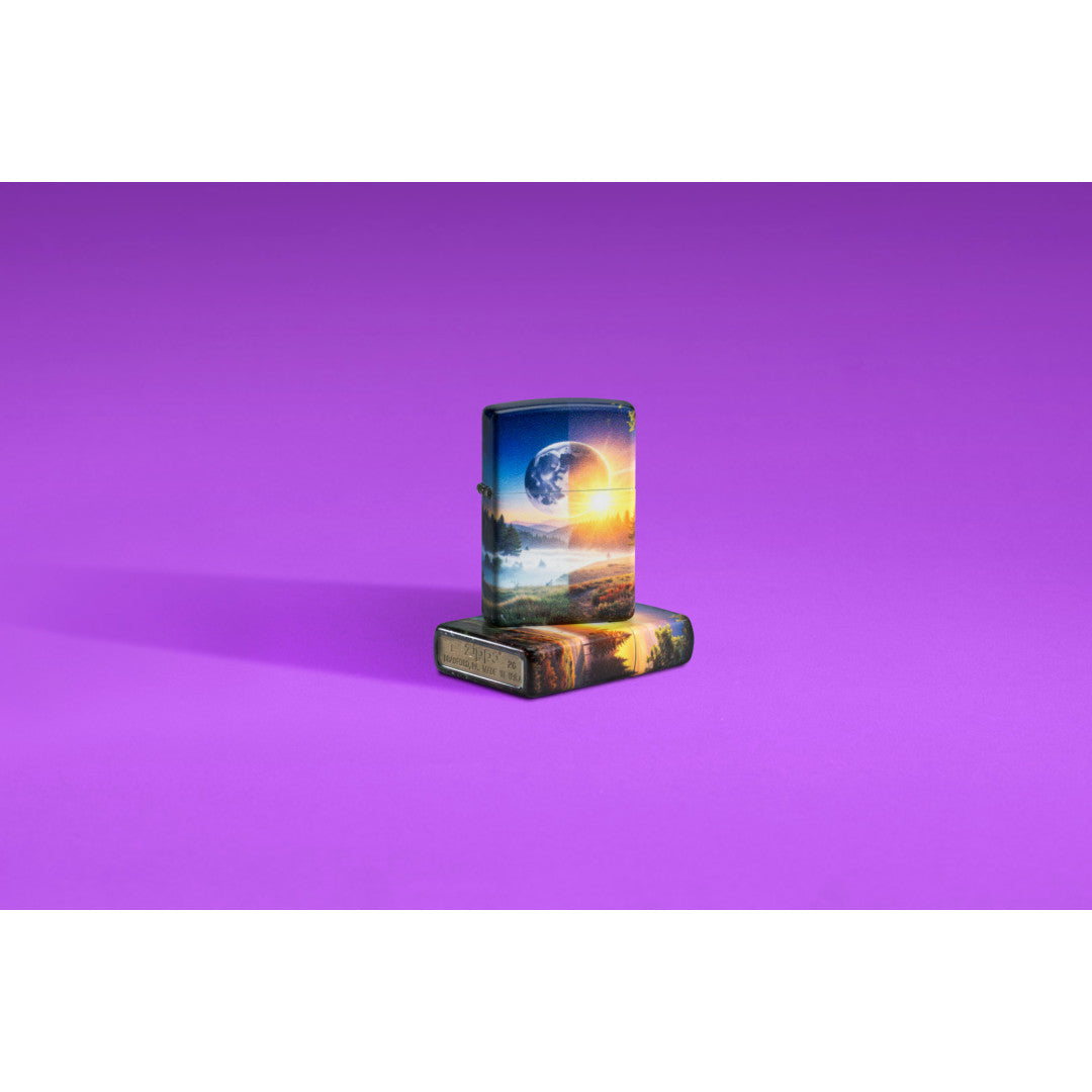Lifestyle Image of SMS Exclusive: Under Two Skies Design on purple background