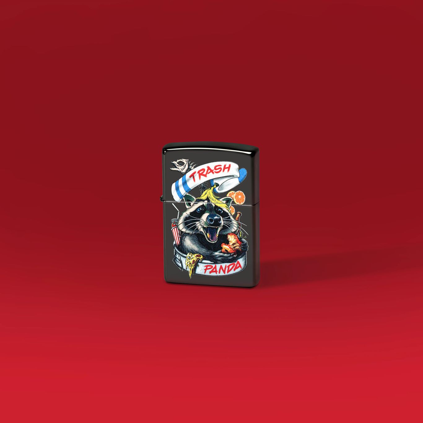 Zippo Masked Bandit Design Ebony Windproof Lighter – Zippo USA