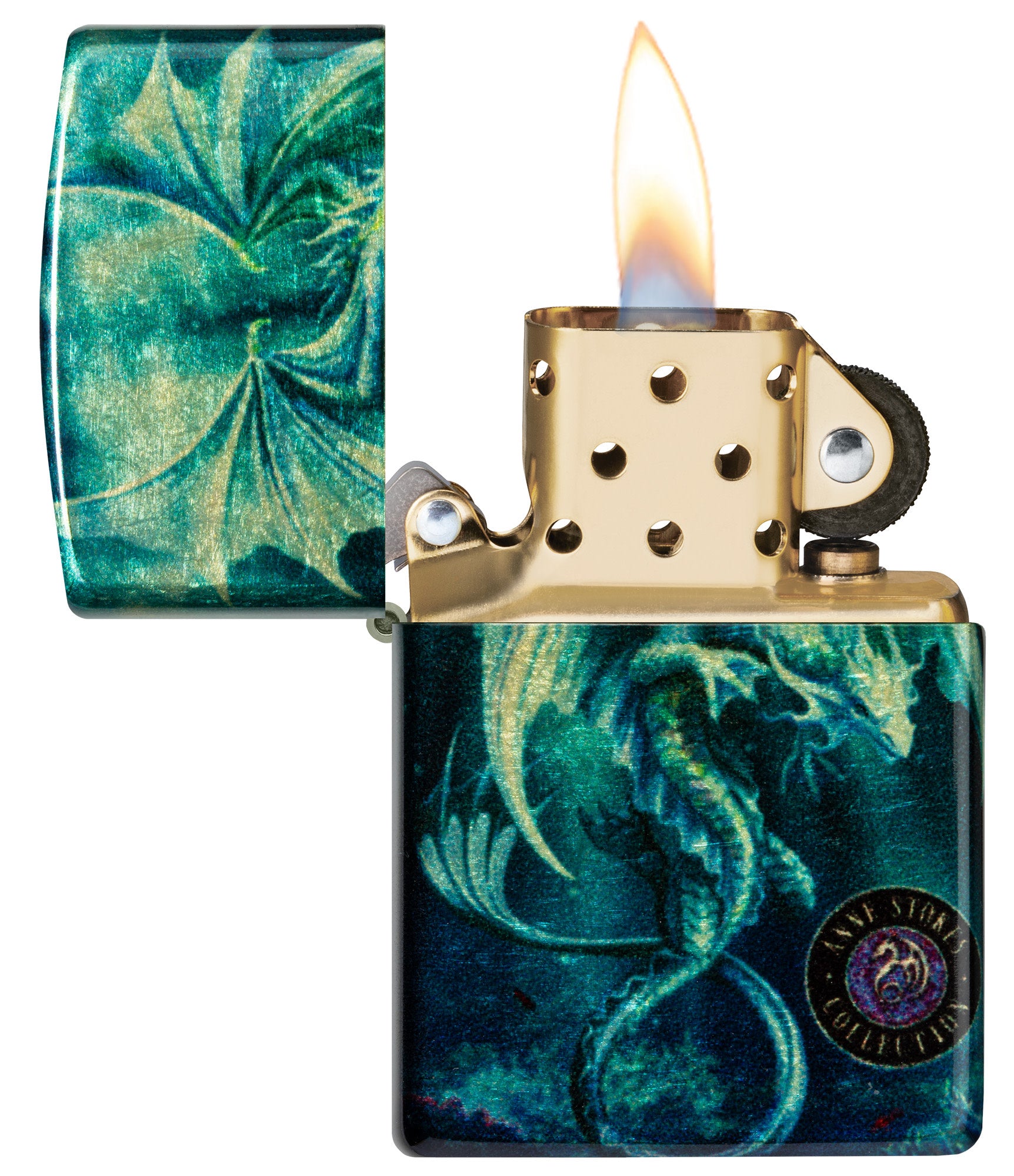 Zippo Anne Stokes Collection 540 Tumbled Brass Windproof Lighter – Zippo USA