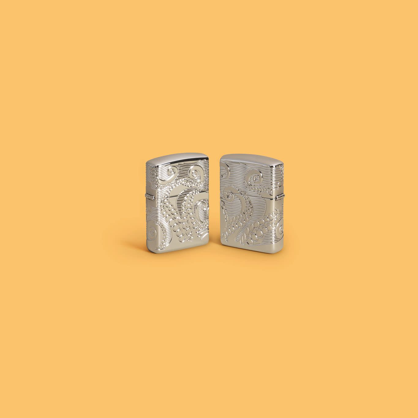 ブラスダブルイヤー限定ZIPPO ZIPPO - ZIPPO SOLID BRASS ダブルイヤー ボトム ソリッドブラス