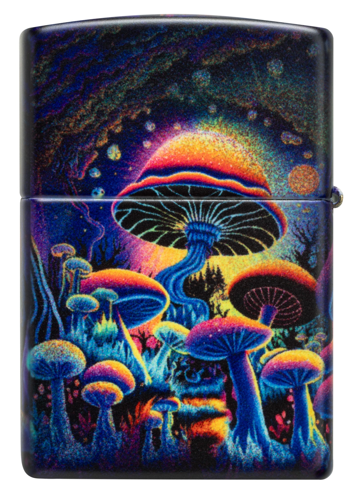 Back view of Zippo Zen Frog Design Glow in the Dark Matte Windproof Lighter.