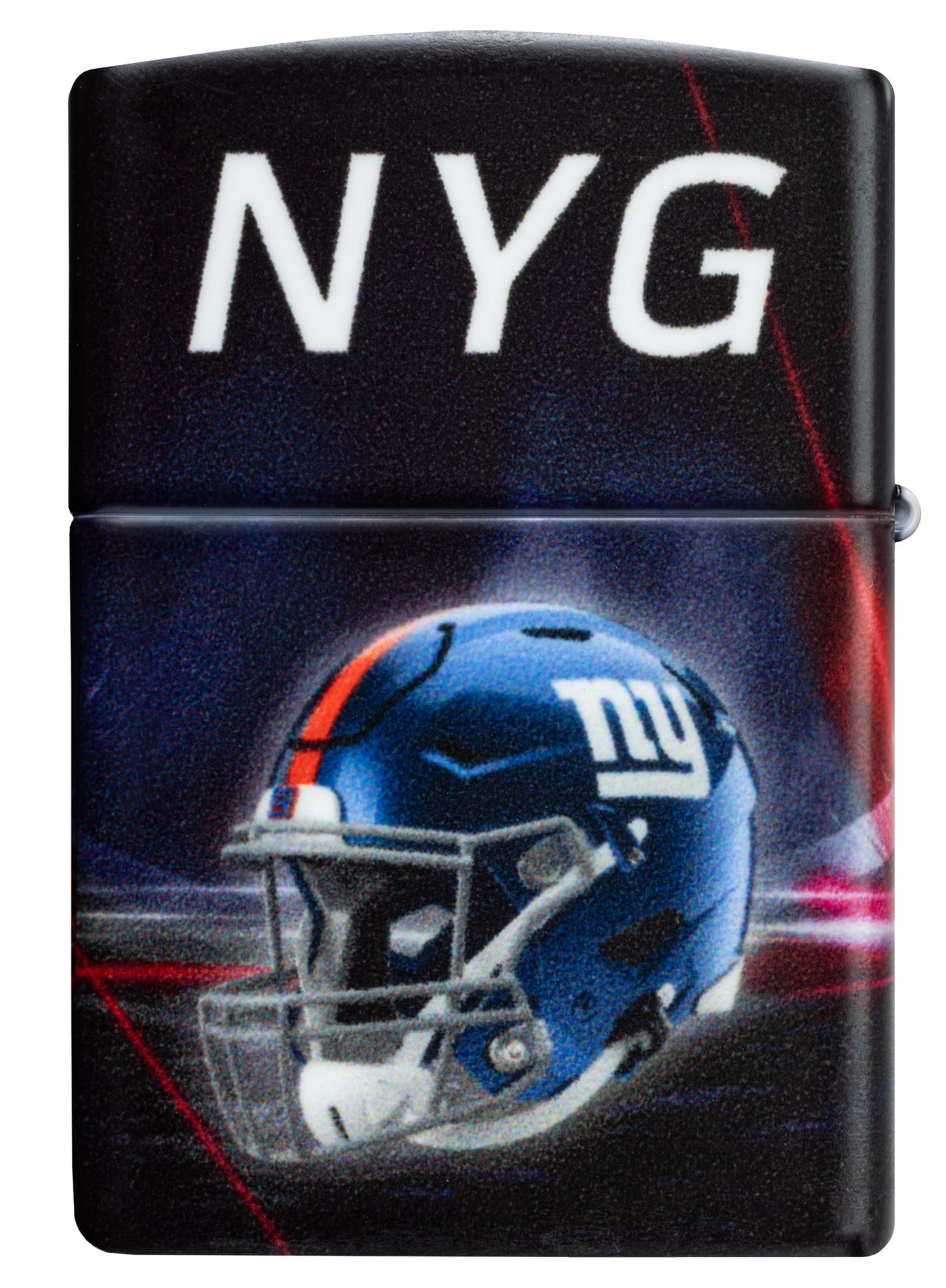 Back view of Zippo NFL New York Giants 540 Matte Windproof Lighter.