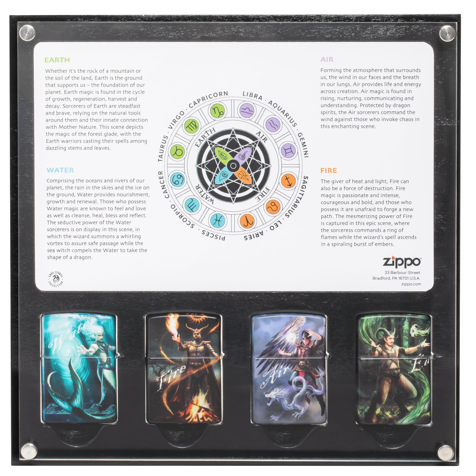 Anne Stokes Elements Collection 540 Matte Windproof Lighter Anne Stokes Elements Collection 540 Matte Windproof Lighter
