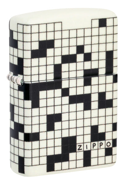 Zippo Crossword Design 540 Color Glow in the Dark Windproof