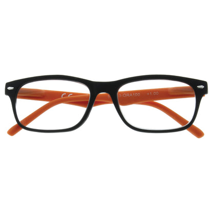 Colorblock Reading Glasses - Orange