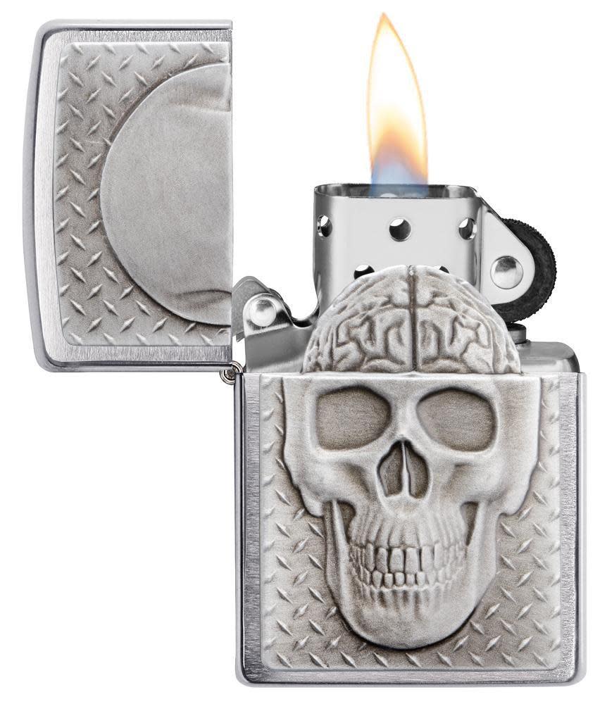 Skull with Brain Surprise Windproof Lighter – Zippo USA