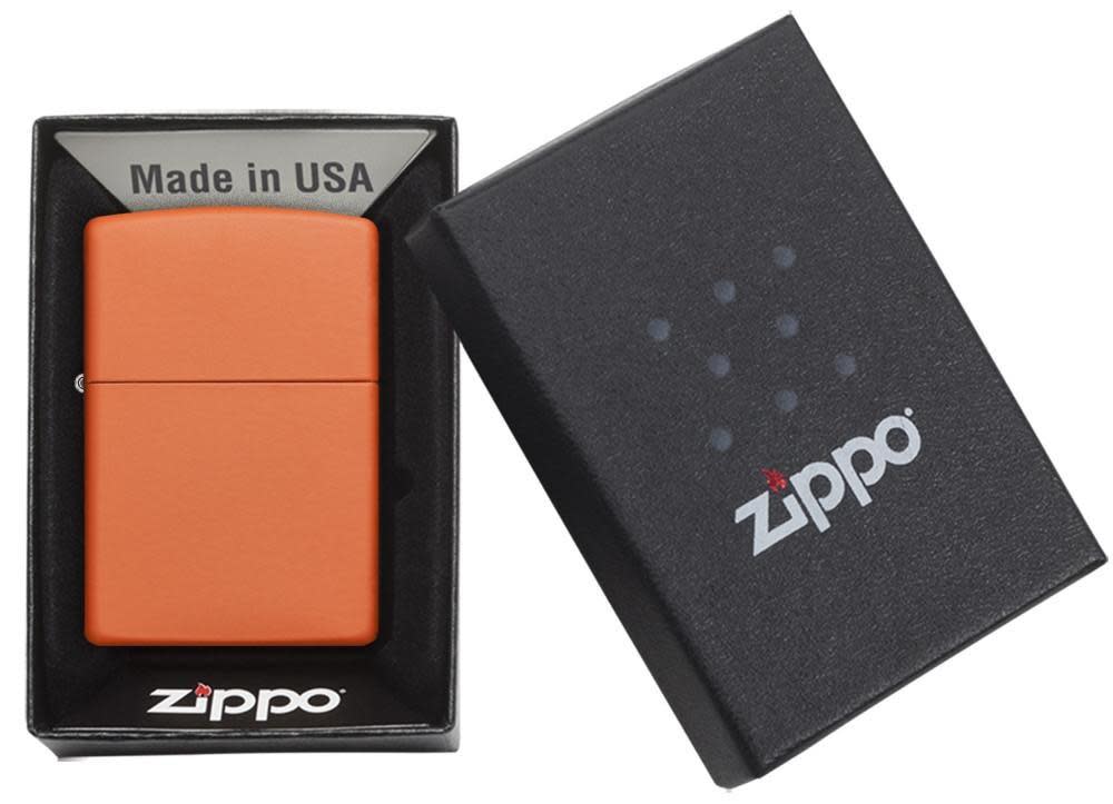 Classic Orange Matte Windproof Lighter – Zippo USA