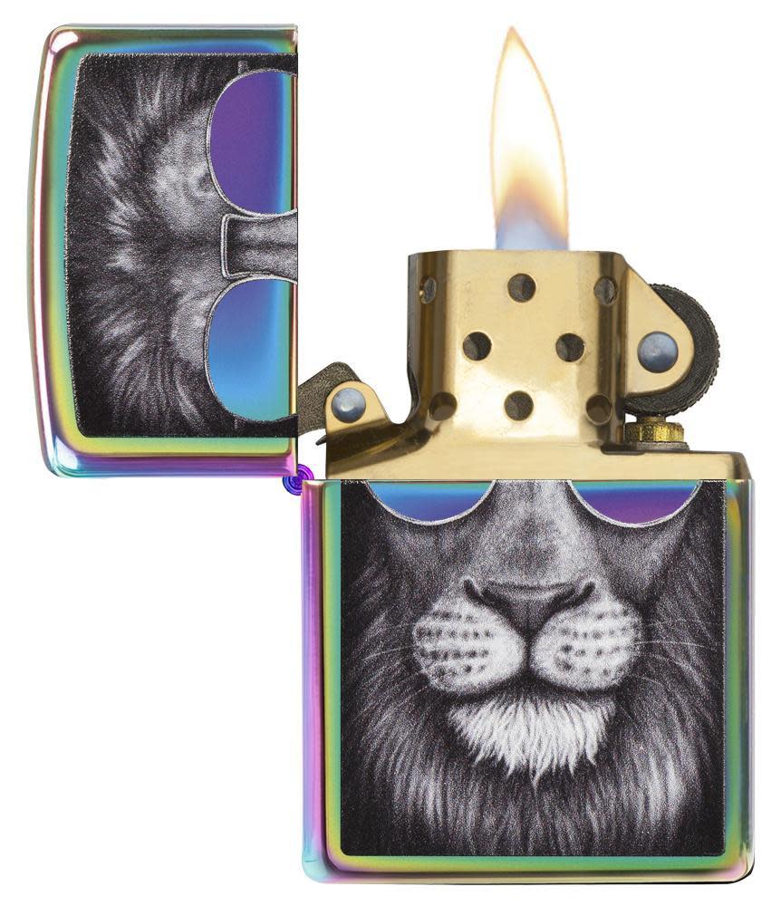Lion in Sunglasses Spectrum Windproof Lighter – Zippo USA