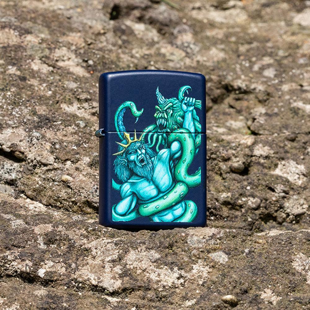 Navy Matte Sea King Design – Zippo USA