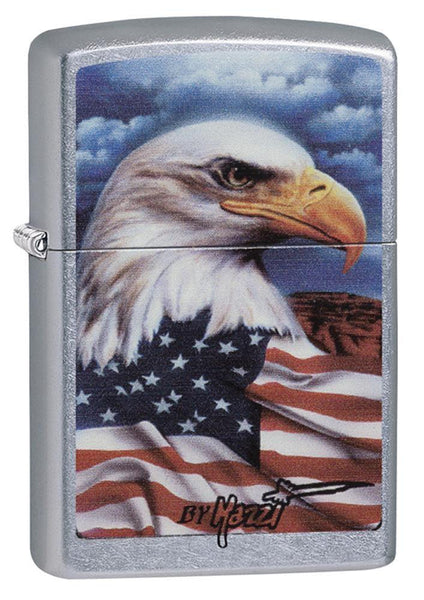 Mazzi® Americana Eagle Chrome Windproof Lighter | Zippo USA