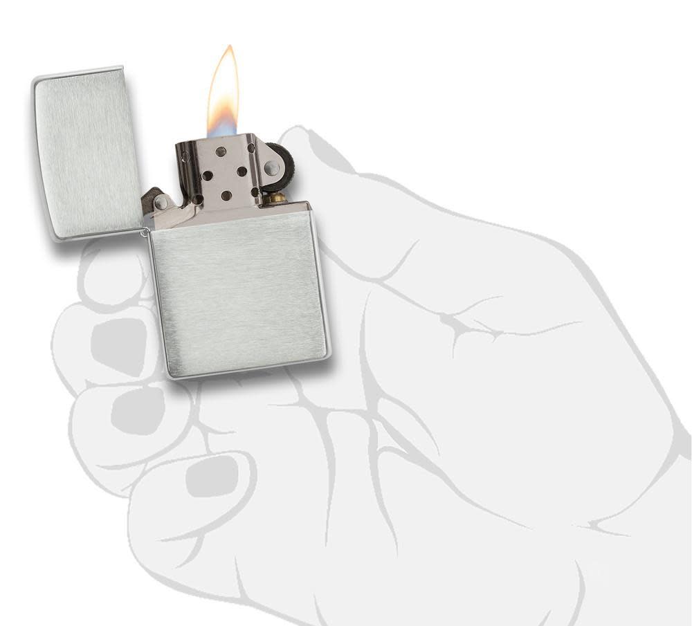 Armor® Brushed Sterling Silver Windproof Lighter – Zippo USA