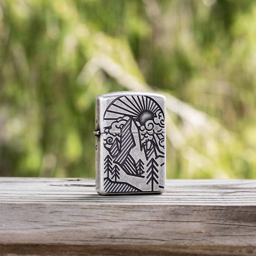 Vintage Native shops American Brass Zippo Lighter