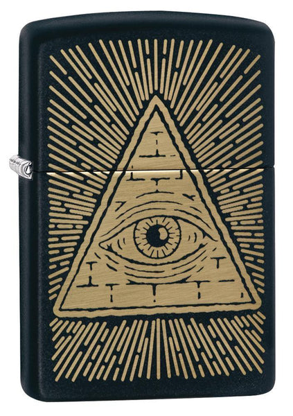 Eye of Providence Black Matte Design – Zippo USA