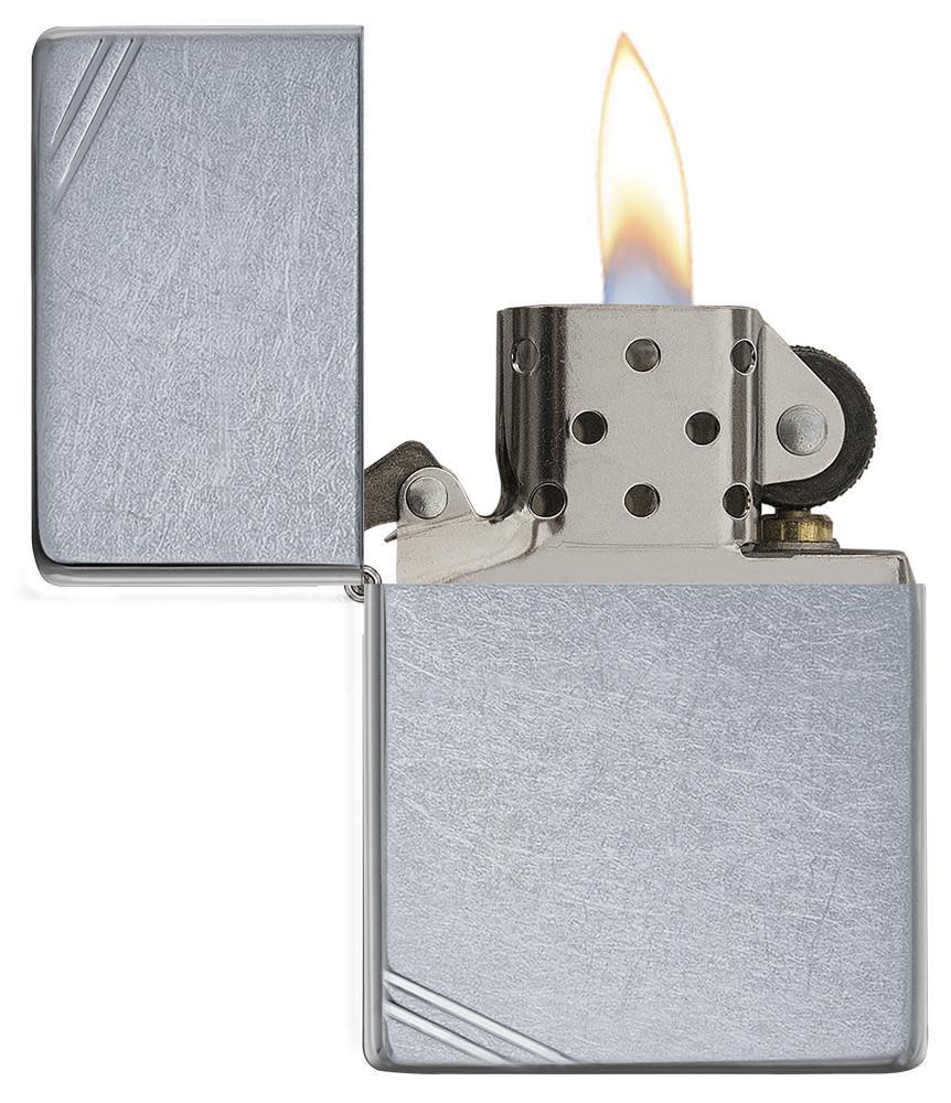 Street Chrome™ Vintage with Slashes Windproof Lighter – Zippo USA