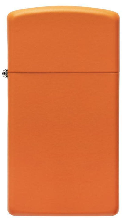 Slim® Orange Matte Windproof Lighter Front View
