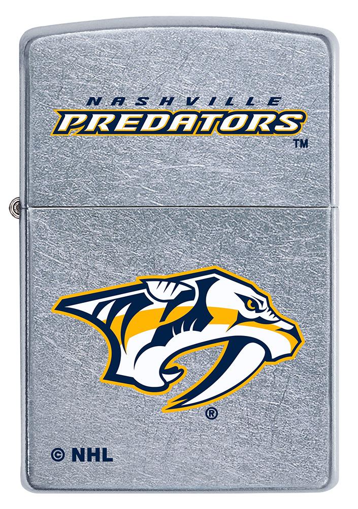 Front of ©NHL Nashville Predators Street Chrome™ Windproof Lighter