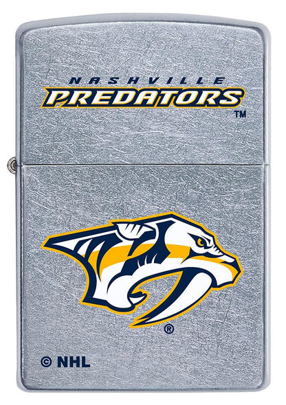 Front of ©NHL Nashville Predators Street Chrome™ Windproof Lighter