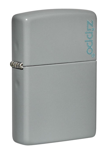 Classic Flat Grey Zippo Logo Windproof Lighter | Zippo USA
