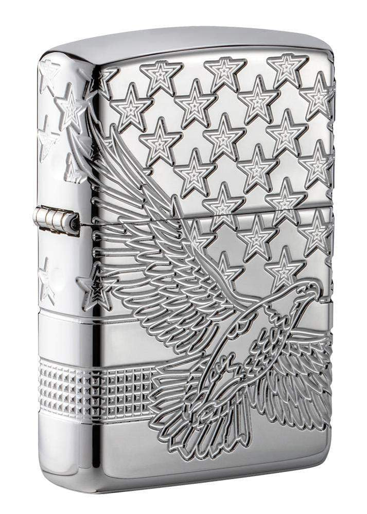 High Polish Chrome Eagle – Zippo USA