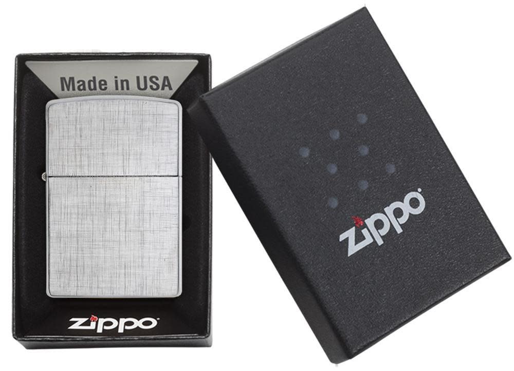 Classic Linen Weave Chrome Windproof Lighter – Zippo USA
