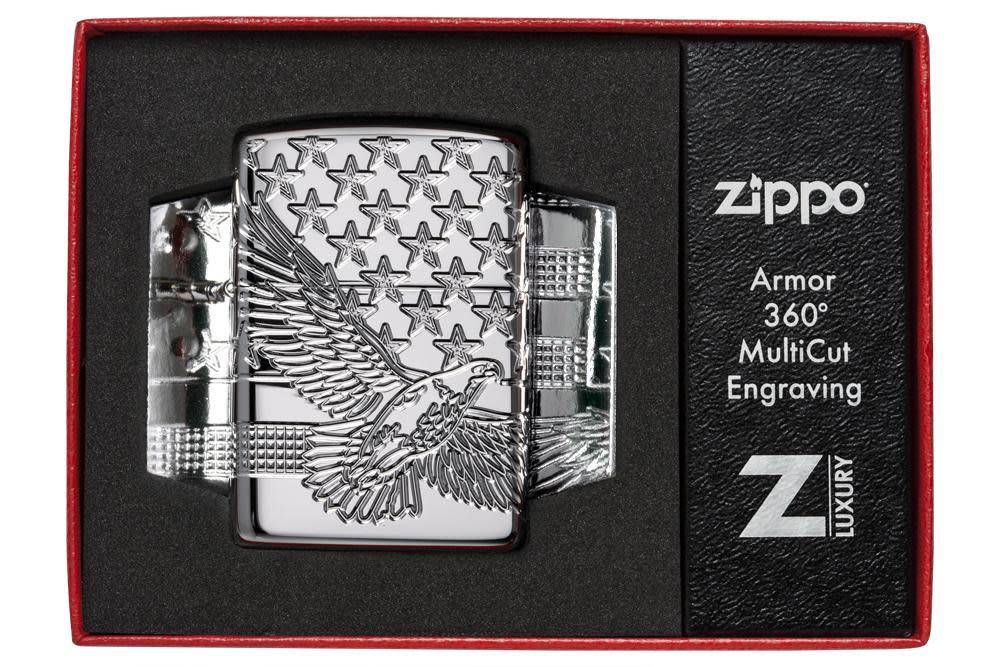 High Polish Chrome Eagle – Zippo USA