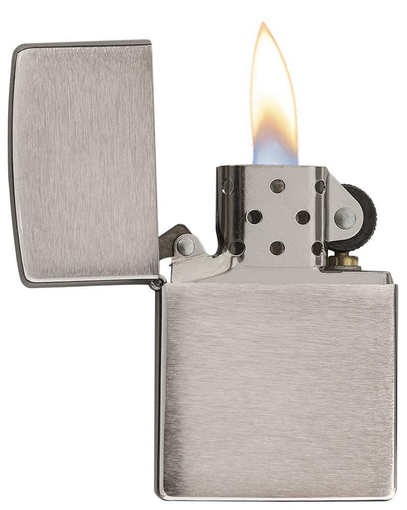 Armor® Brushed Chrome Windproof Lighter | Zippo USA