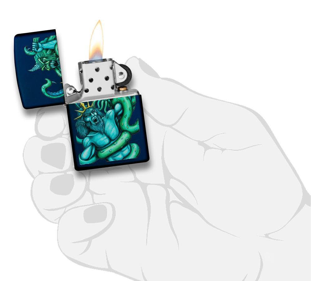 Navy Matte Sea King Design – Zippo USA