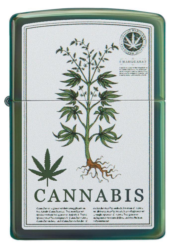 High Polish Green Cannabis Design – Zippo USA