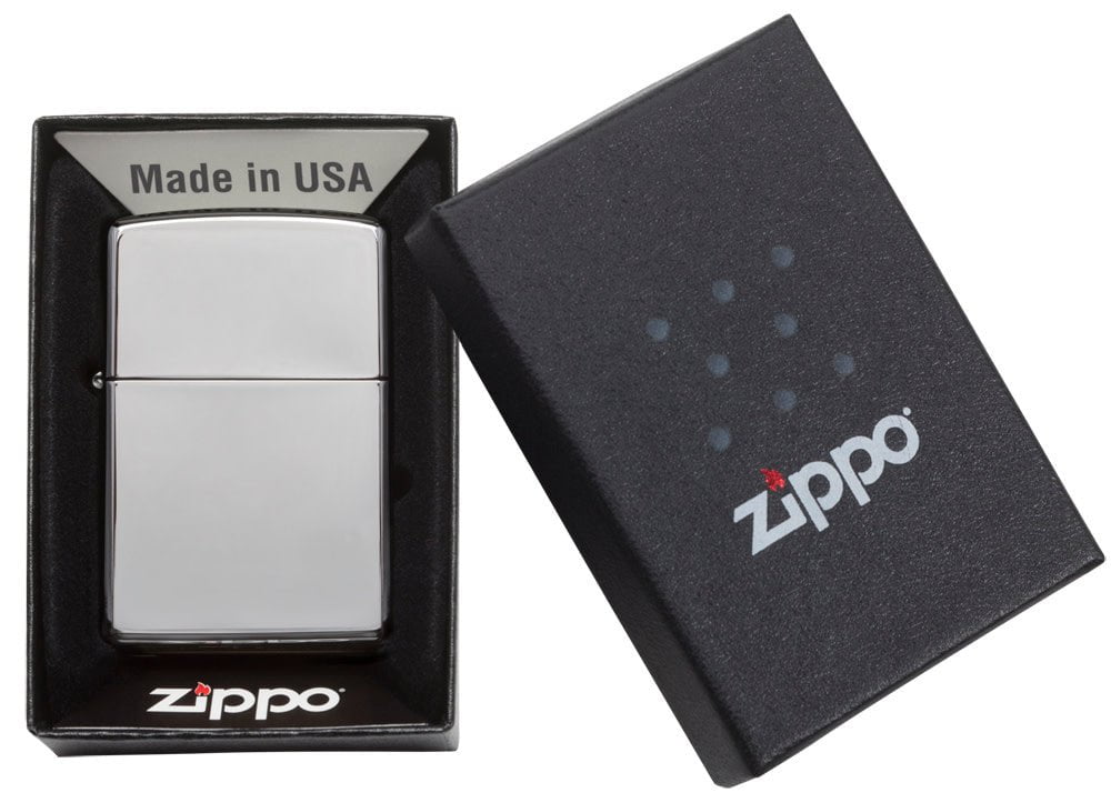 Zippo lighter Art Nouveau-1 high polish chrome. Mechero Zippo Art Nouveau-1  crom 