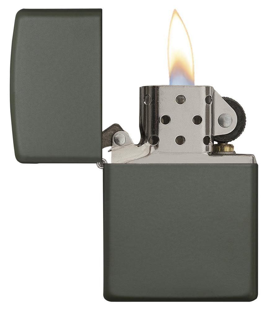 PINORE ジレ Classic Green Matte Windproof Lighter – Zippo USA