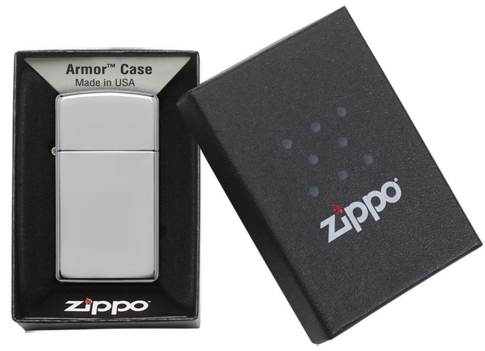 Zippo Slim® Armor® High Polish Chrome Lighter – Zippo USA