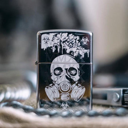 Lifestyle image of 2020 Gas Mask High Polish Windproof Lighter