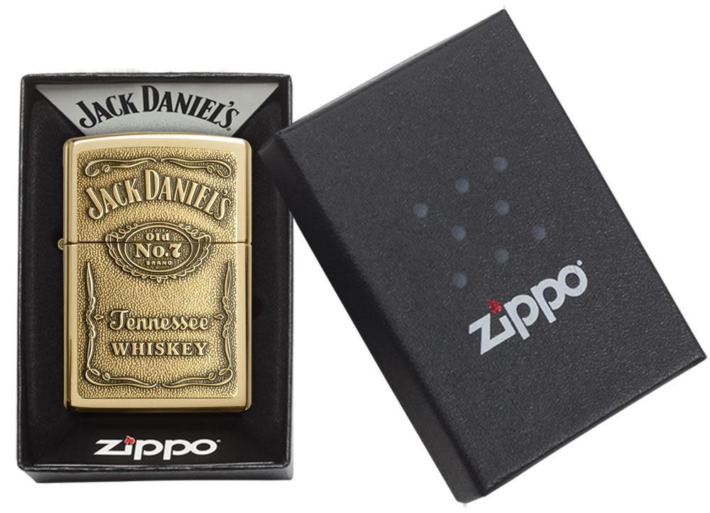 Jack Daniel's Windproof Lighter in its packaging