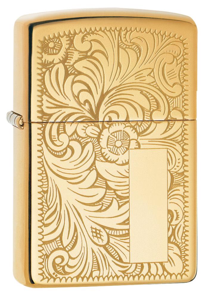 Zippo High Polish Brass Venetian® Windproof Lighter Zippo Usa