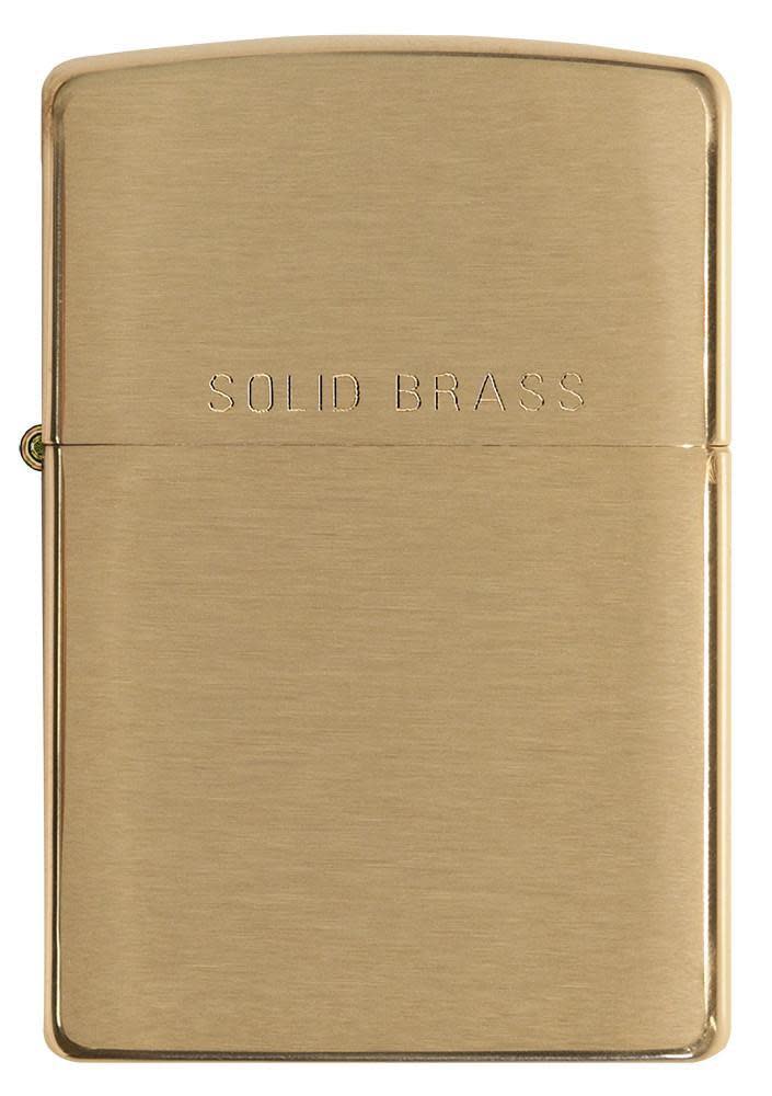 Classic Brushed Solid Brass Windproof Lighter – Zippo USA