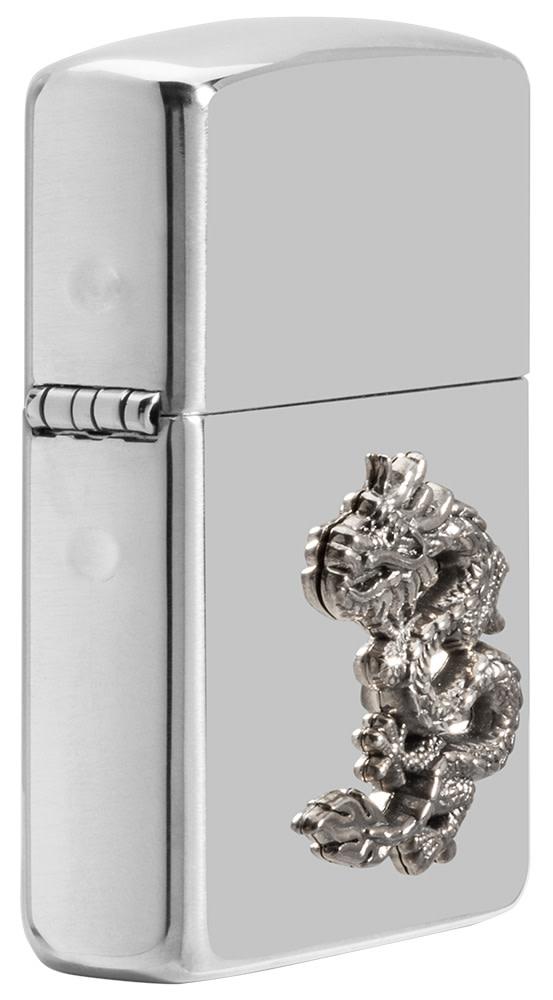 Armor® Chinese Dragon Sterling Silver Emblem Windproof