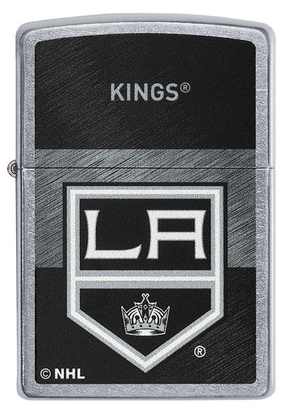 Front of NHL® LA Kings Street Chrome™ Windproof Lighter